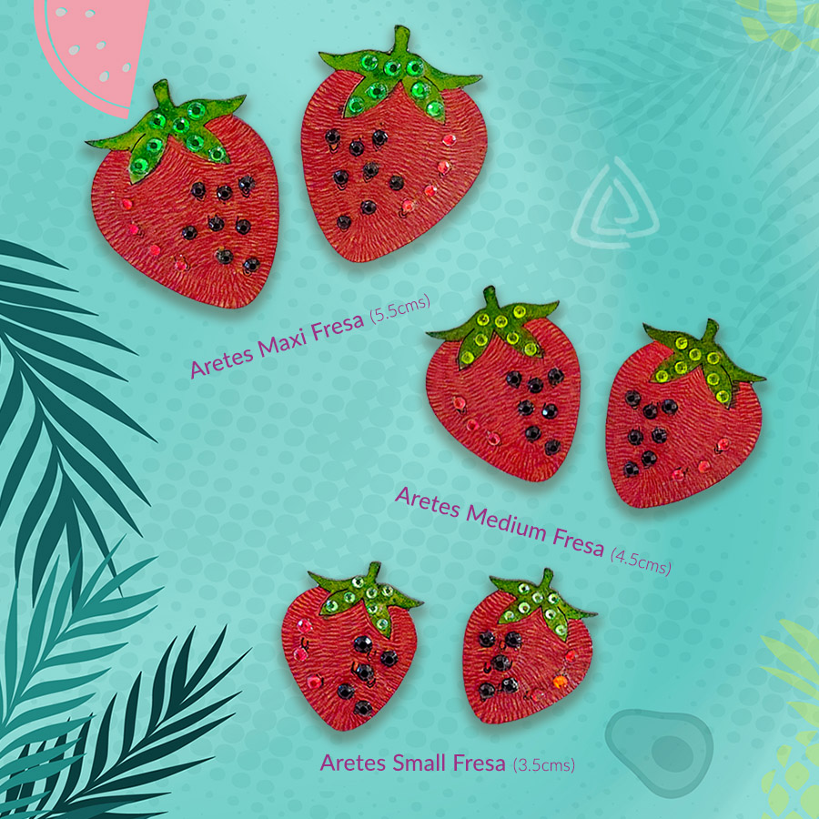 ARETES FRESA TAMAÑO