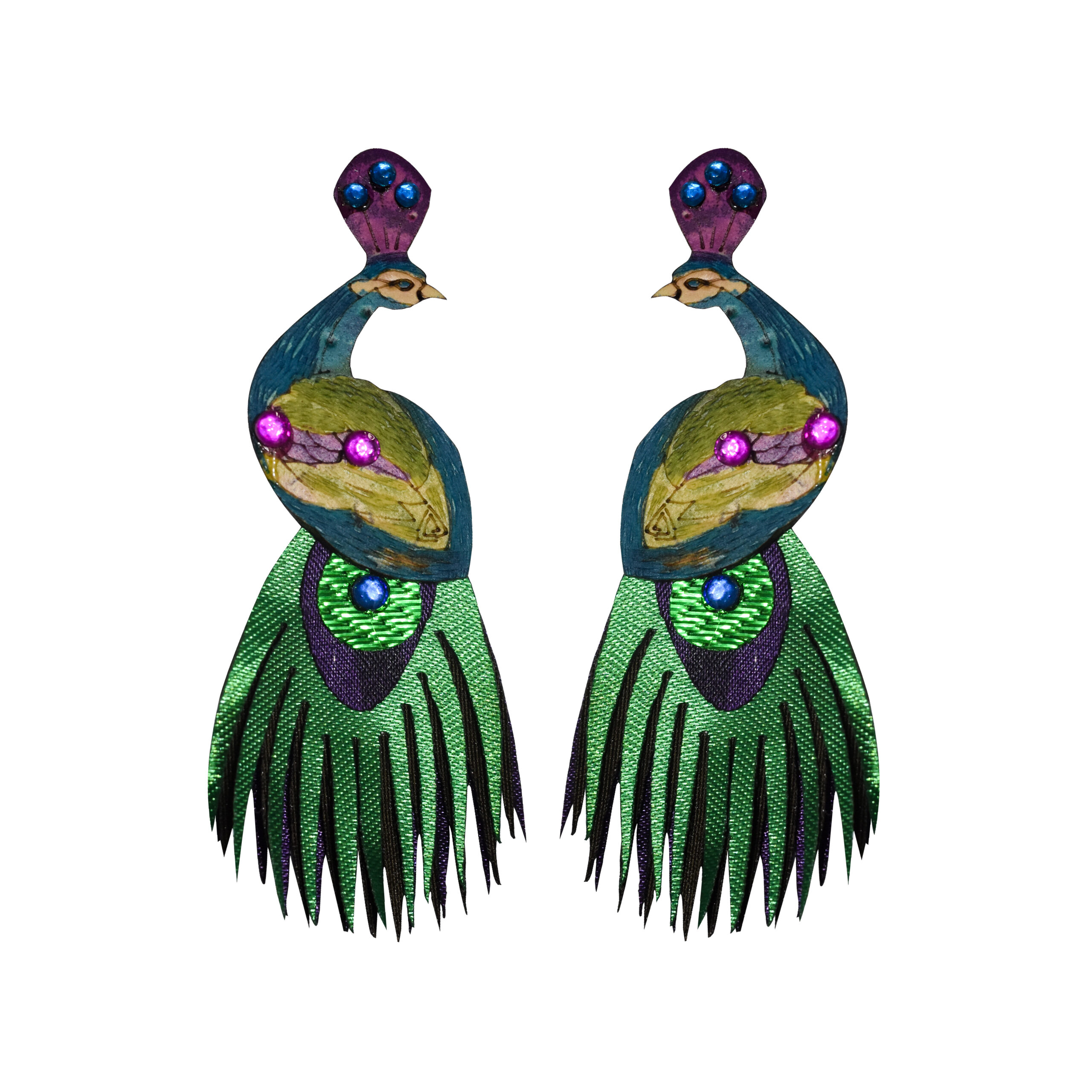 ARETES PAVO REAL SMALL.