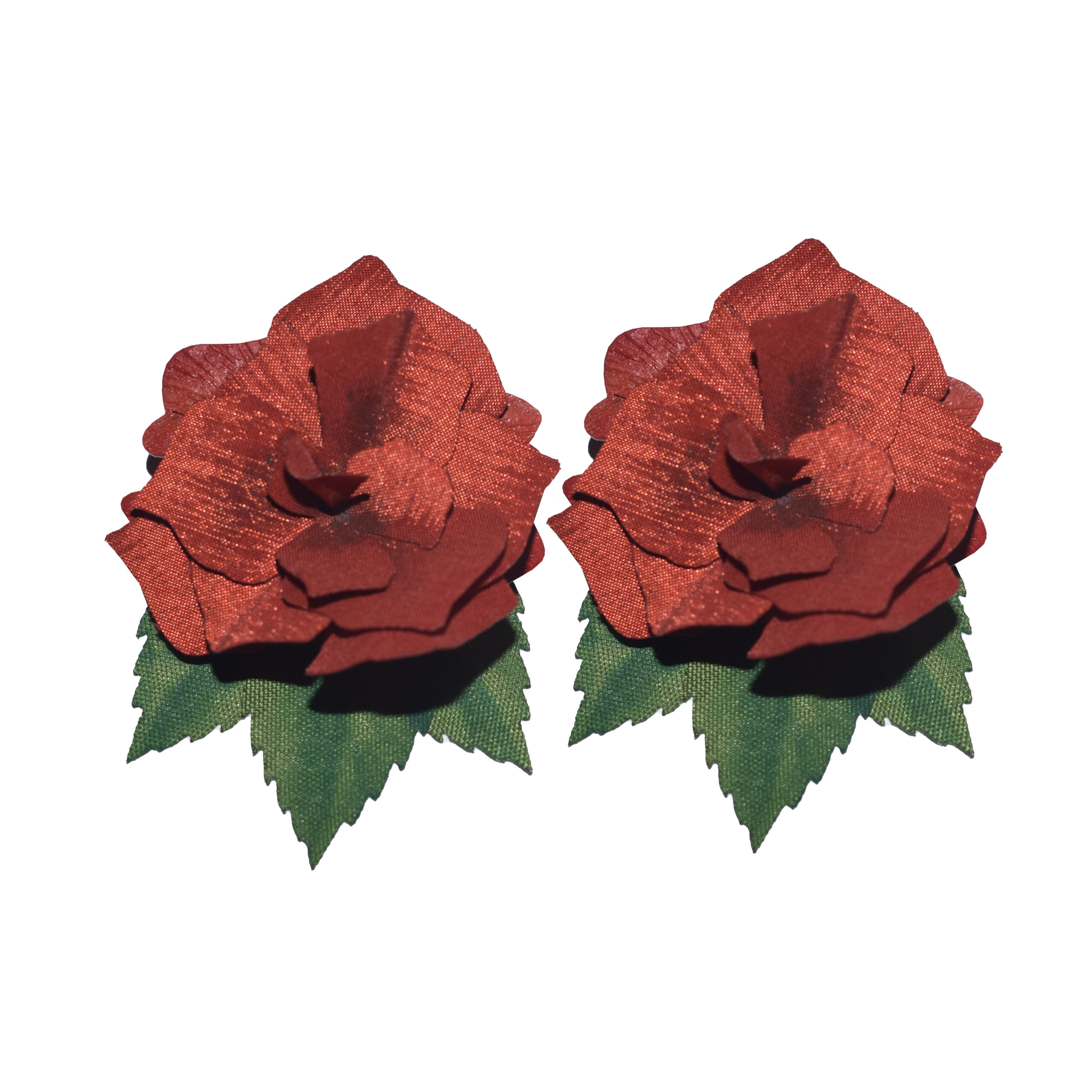 ROSA ROJA GRANDE FONDO BLANCO