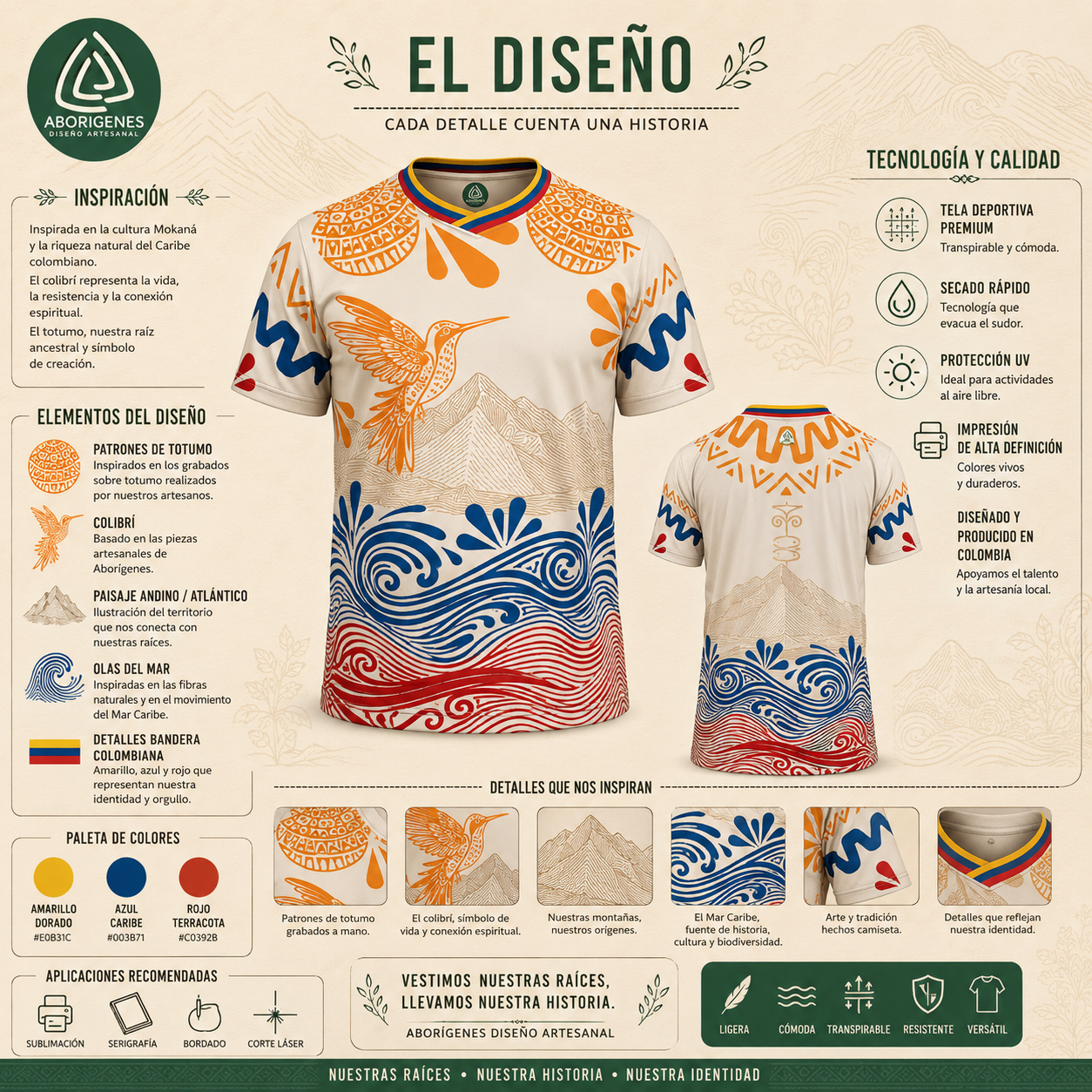 camiseta colombia 1